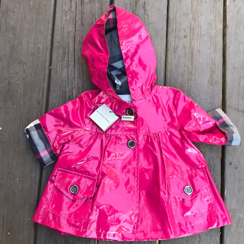 Burberry Baby Rain Coat Size 9m NWT